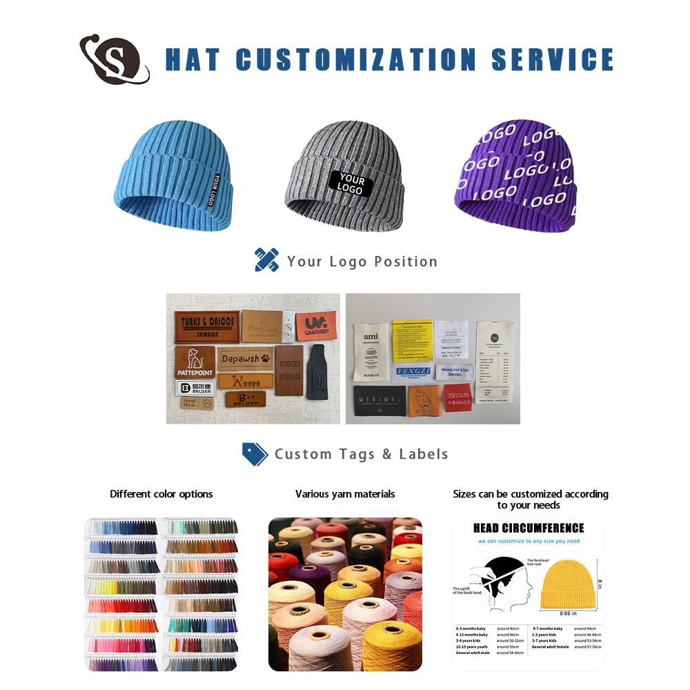2022 New Winter Multi-color Bennie Hat Warm Hat Knitting Hat for Women