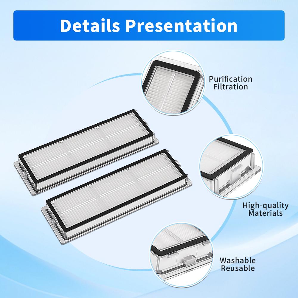 Washable Filter Part For Dreame D10 Plus Gen 2 RLD32GD L10s Ultra For Xiaomi X20+ X10+ X10 Plus Mop 2 Ultra Accessories