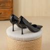 G860-16 High-heeled Single Shoes for Women In the Summer of 2025, New Temperament Is Not Tired of Feet, Professional Shallow Mouth Thick-heeled Sing