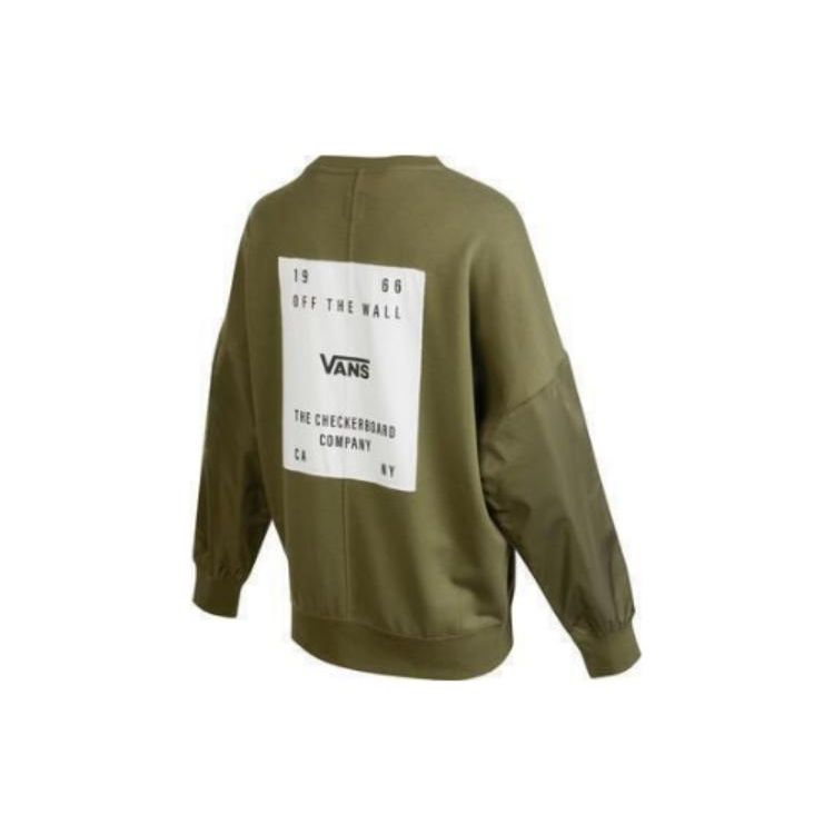 Vans Свитшот с логотипом и микрозначком Crewneck Женская толстовка Зеленый VN0A7YIFKCZ