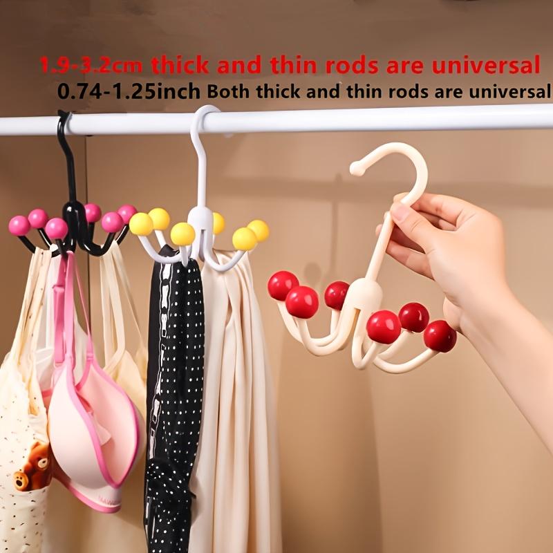 Rotatable six-pronged hook - clothing hook - hat hook - household underwear strap hook - tie and scarf hook