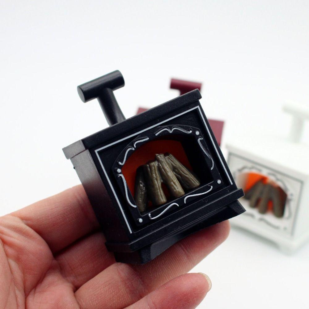 Зимний мини-камин с подсветкой своими руками, аксессуары для кукольного домика 1/12