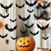Halloween Hanging Bats Decorations Large Flying Bats with Glowing Eyes for Indoor Outdoor Tree Porch Yard Lawn Home Decor