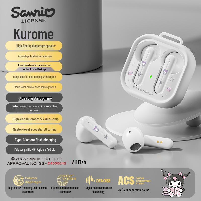 Sanrio H19 Hello Kitty Милые Беспроводные Bluetooth-Наушники - Идеальный Подарок для Студентов и на Вечеринки