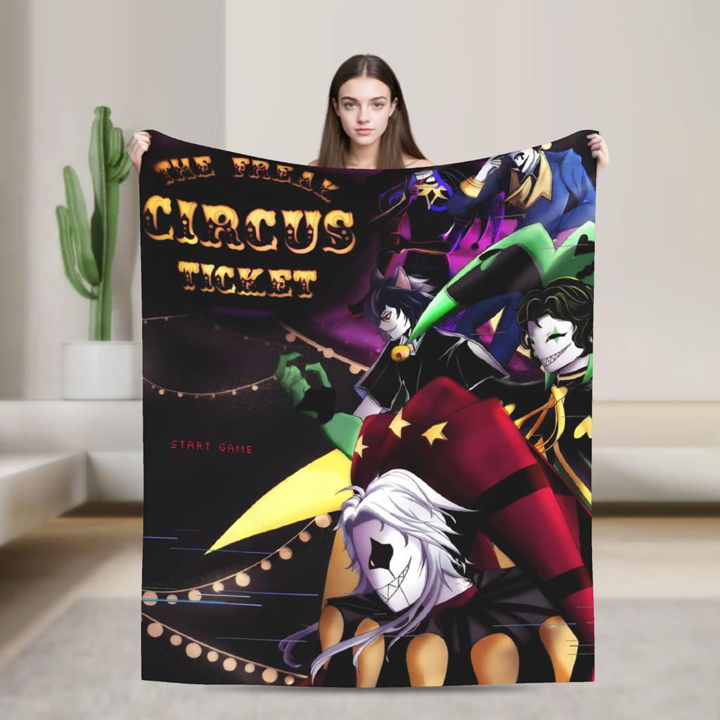 The Freak Circus Blanket Cozy Soft Throw Blankets for Sofa 50x60 Inch Multi-size Quilt