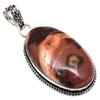 Pendant Designer Jasper Gemstone Handmade Mother Day Silver Jewelry 2"