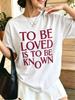 White Letter Quote Print Unisex Short Sleeve Tee Soft Knit Fabric Crew Neck Casual Summer Holiday Everyday Basic Top 1pc