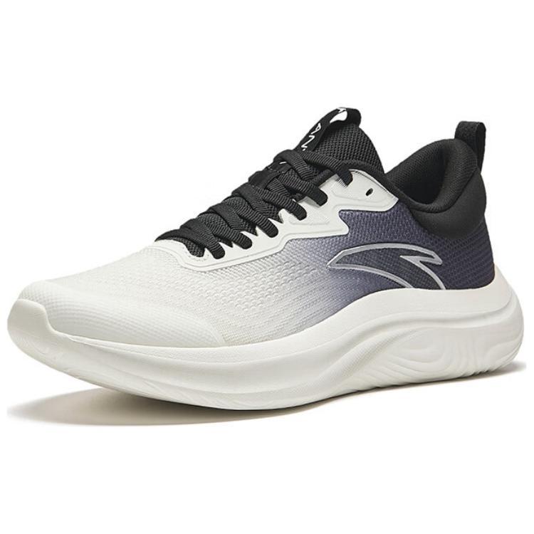 Anta Shen Xing LITE Fabric Lightweight Low top Casual Running Shoes Men's White Black 112437761R-1