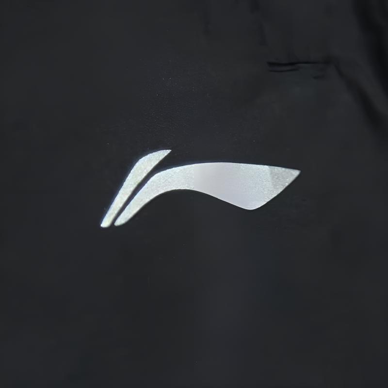 Li Ning Однотонные штаны для отдыха и фитнеса, свободного кроя, универсальные, с флисовой подкладкой, ветрозащитные, утепленные, прямого кроя, спортивные, мужские YKMV013-1