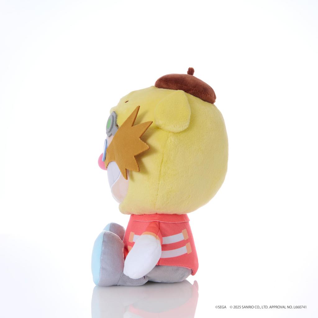 SEGA FAVE SONIC & FRIENDS Плюшевая игрушка-персонаж Sanrio M Доктор. Эггман x Помпомпурин