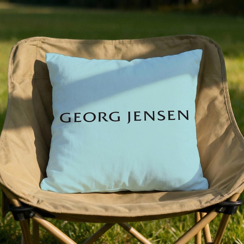 Georg Jensen Серебряная Подушка для Украшений Мягкая Двусторонняя Прочная Наволочка для Подушки Многоцелевое Использование для Дома Автомобиля Ежедневный Комфорт