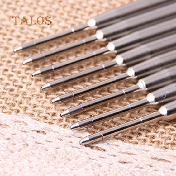 10 шт. 0,5 мм шариковая ручка с плавными черными/синими чернилами, сменный блок для студенческих канцелярских принадлежностей, сочинений