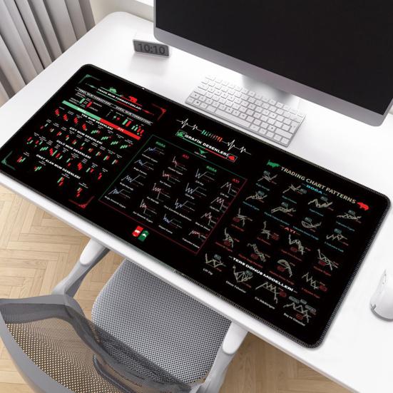 Коврик для игровой мыши Yousheng Large с прошитым краем, нескользящая основа, моющийся, простой в использовании, резиновый коврик для мыши и клавиатуры