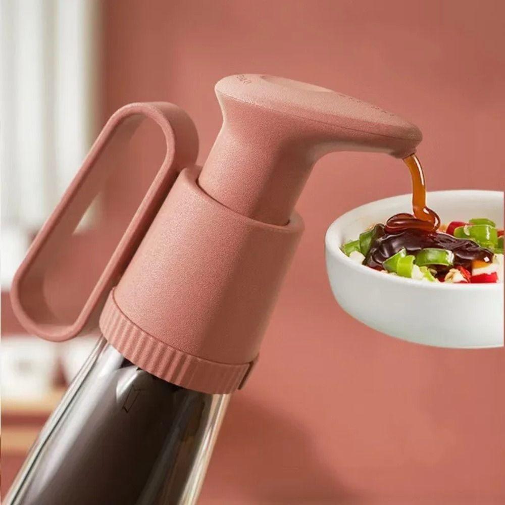 ABS Oyster Press Pump Bottle Head with Handle Oil Consumption Bottle Squeeze Mouth