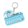 Playable Miniature Piano Keychain Toy For Children Portable Musical Instrument With LED Light Safe Plastic Design