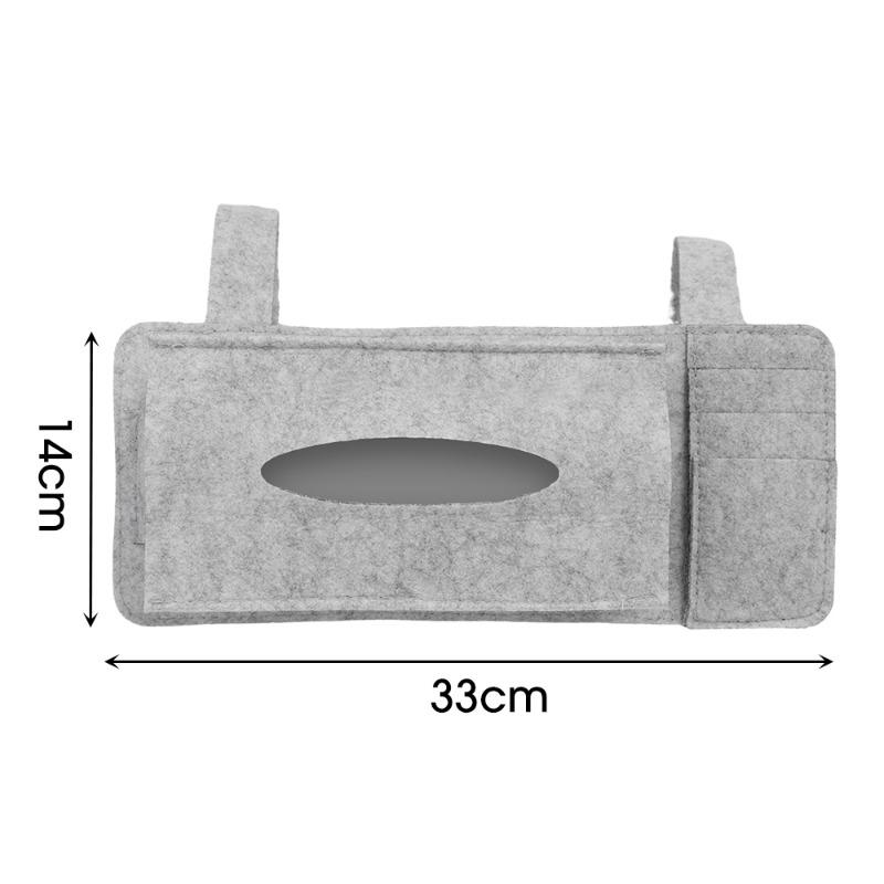 Сумка для хранения солнцезащитного козырька автомобиля Многофункциональная войлочная коробка для салфеток Универсальный подвесной держатель для солнцезащитного козырька автомобиля Принадлежности для хранения в салоне автомобиля