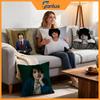 Набор из 4 декоративных наволочек для подушек со звездой Финном Вулфхардом. Мягкие чехлы для подушек для декора дивана. 40x40 45x45