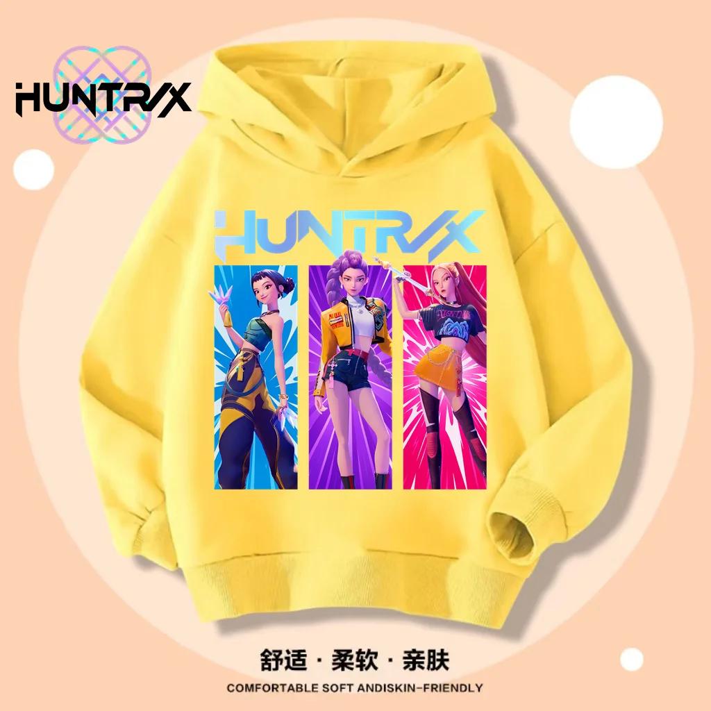 K-pop Толстовки Охотники на демонов Мальчики Девочки С длинным рукавом Верхняя одежда Saja Мальчики Принт Толстовка с капюшоном для детей Модная толстовка Детские топы