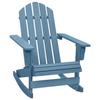 VidaXL Adirondack Garden Rocking Chair Solid Fir Wood Blue