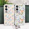 Стильный Цветочный Чехол Для Телефона VIVO V50 V40 V30 V29 V29E V27 V27E V23 V23E V21 V20 Y20 Y12 Y21 Y22 Pro Силиконовый Чехол