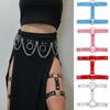 Elastice Punk Leather Garters Leg Harness Garter Belt Gothic Thigh Ring