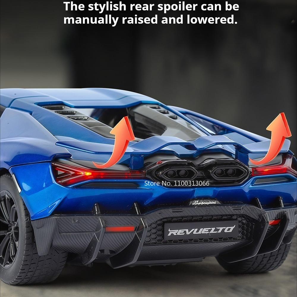 1:24 Lambor Revuelto GT Toys Models Cars Wheel Pull Back Miniature Vehicles with Light Sound Miniature Model Collect Souvenirs