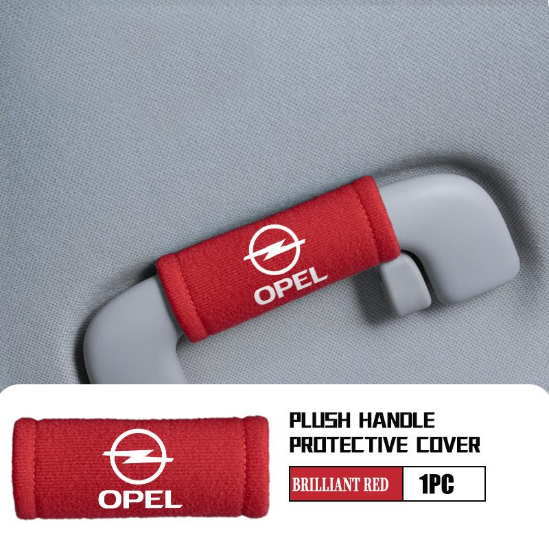 Car Interior Plush Handle Protect Cover Roof Armrest Pull Gloves For Opel Meriva Mokka Grandland Vectra Zafira Vivaro Antara AU7