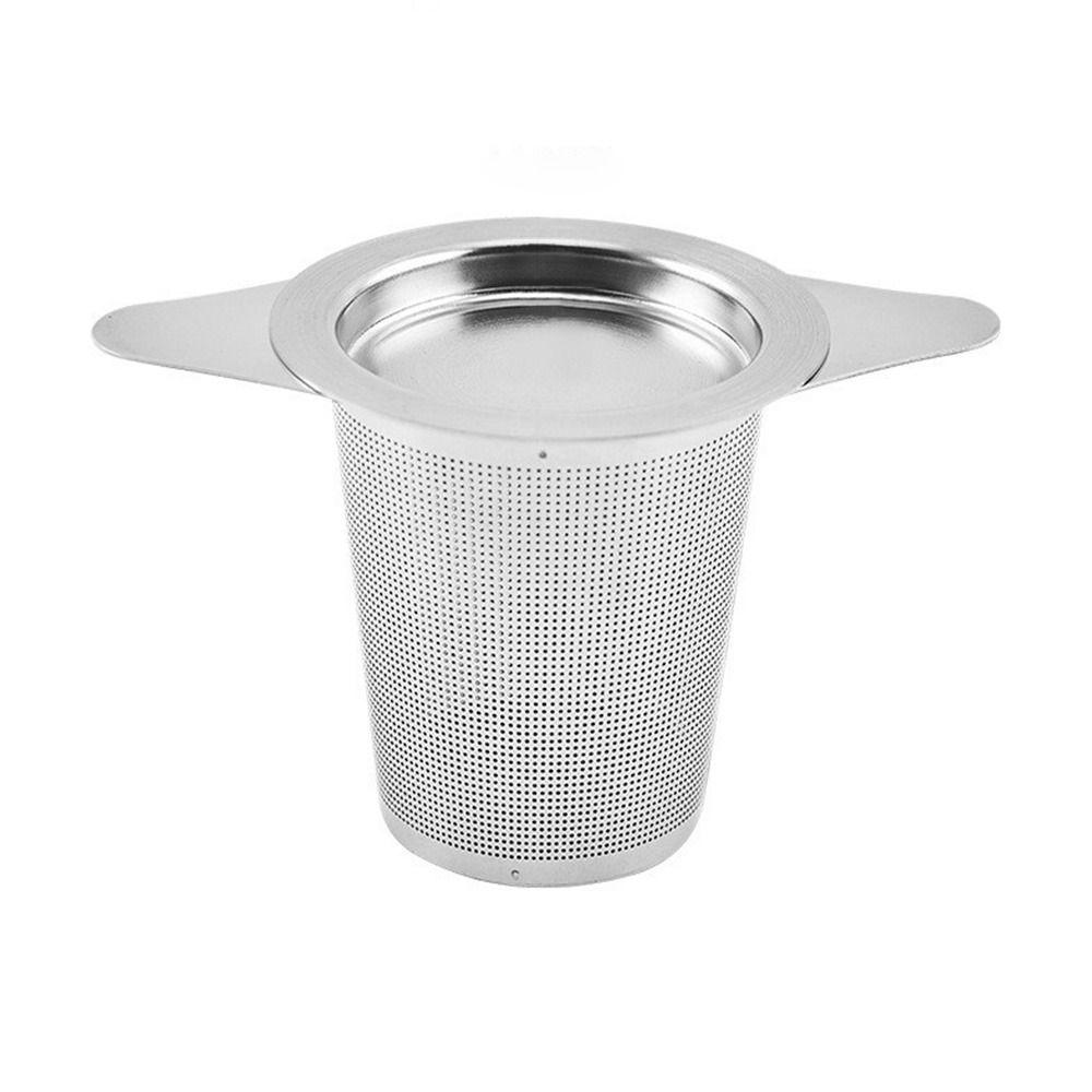 Teapot Infuser Fine Mesh Lid Stainless Steel Tea Strainer Infuser Filters Leaf Spice Filter
