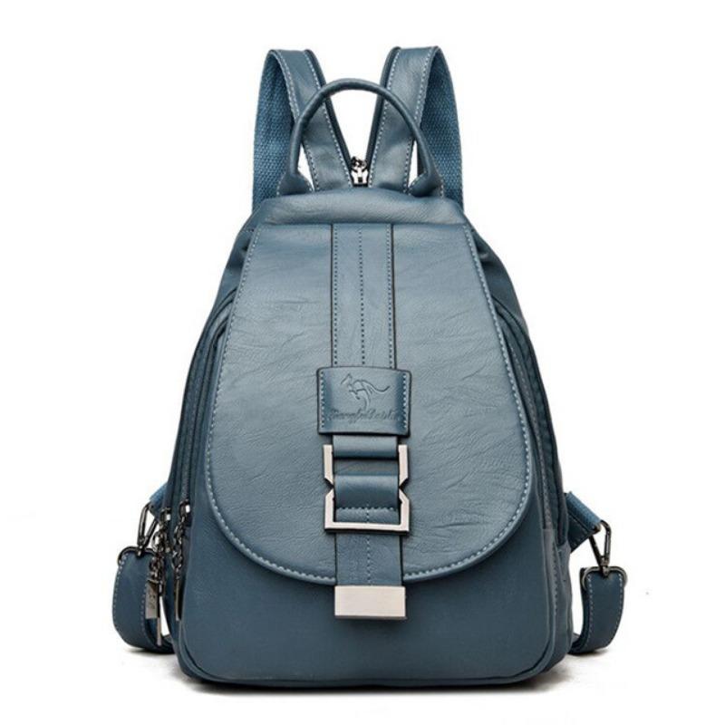 Women's Backpack Casual Soft PU Large Capacity Backpack Backpack Women's Chest Bag