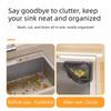 Anti-clogging Sink Drain Basket Triangle Shape Magnetic Drainage Strainer  Food Scraps