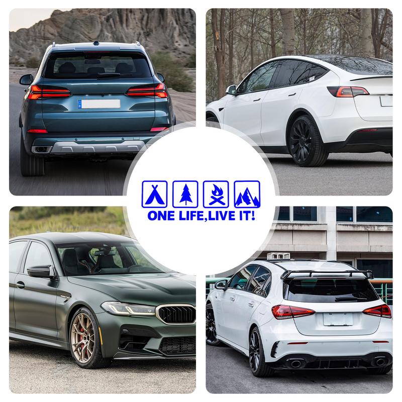 ПВХ кемпинг на открытом воздухе энтузиаст автомобиль наклейка дикое выживание четверная наклейка для окна автомобиля хвост кузова устойчивый к царапинам