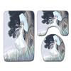 Animation Bathroom Floor Mat Three-Piece Bathroom Carpet Toilet Mat Set Door Mat Bathroom Non-Slip Mat