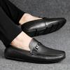Модный бренд высокого класса Мужская обувь из натуральной кожи Мягкая подошва Удобные лоферы Собеседование для поездок на работу Мужская деловая повседневная обувь