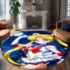 1pc Sailor Moon  Carpet, Round Rug, Comfortable, Suitable for Entryways, Living Rooms, Office, And Bedrooms, Christmas Decoration