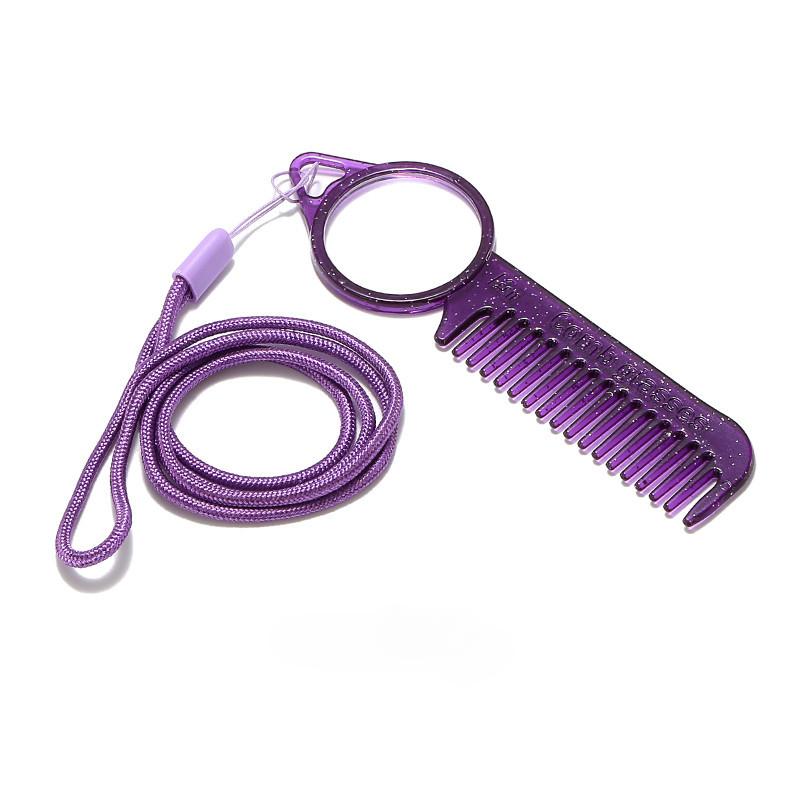 Новые модные очки для чтения с расческой для женщин, очки двойного назначения для дальнего зрения, портативные, подвесные, висящие на шее, пресбиопия