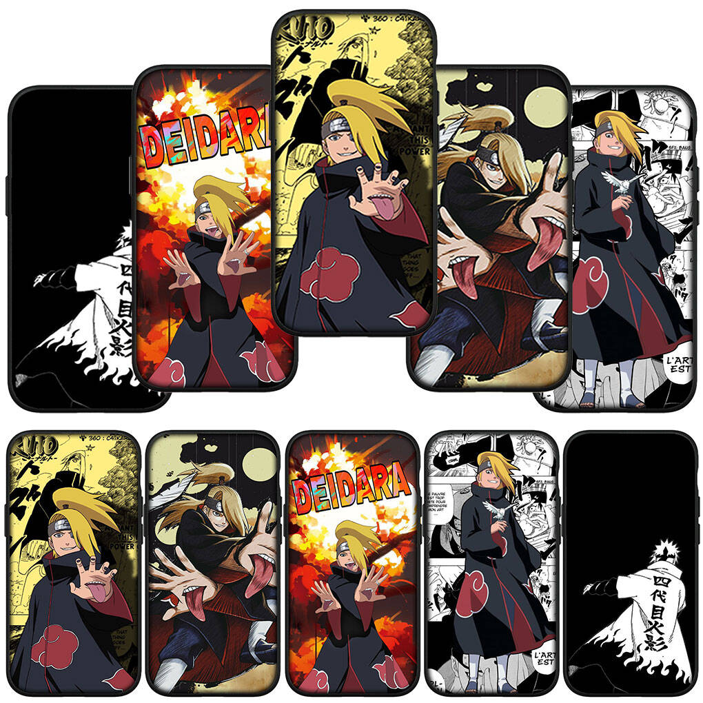 Phone Case for Samsung Galaxy S25 S23 S24 Ultra FE Plus A05 A06 A15 A16 A36 A37 A35 A54 A55 A56 A57 A25 A26 A53 A17 Deidara Silicone Akatsuki Narutos