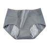 Period Underpants Mid Waist Solid Color Leak Prevention Butt-lifted Good Breathability Elastic Quick-drying