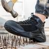 Fashion Light Safey Shoes Men Women Fashion Work Shoes Steel Toe Sneaker Puncture Proof Work Safety Boots For Man Security Boots Male
