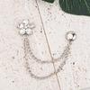 Legs Cuff Fixing Magnetic Clothing Clips With Chain Buttonless Clips Magnet Clothing Pins  Scarf