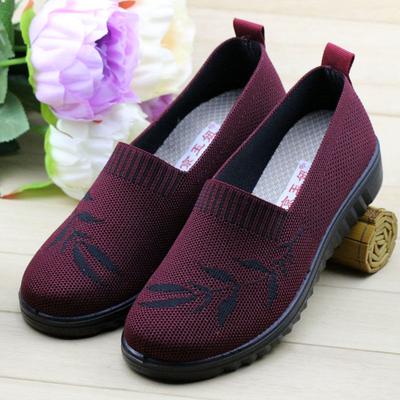 Старая Северная парусиновая обувь женская на плоской подошве обувь для пожилых людей среднего и пожилого возраста повседневная обувь сетчатая дышащая нескользящая обувь для мамы и бабушки