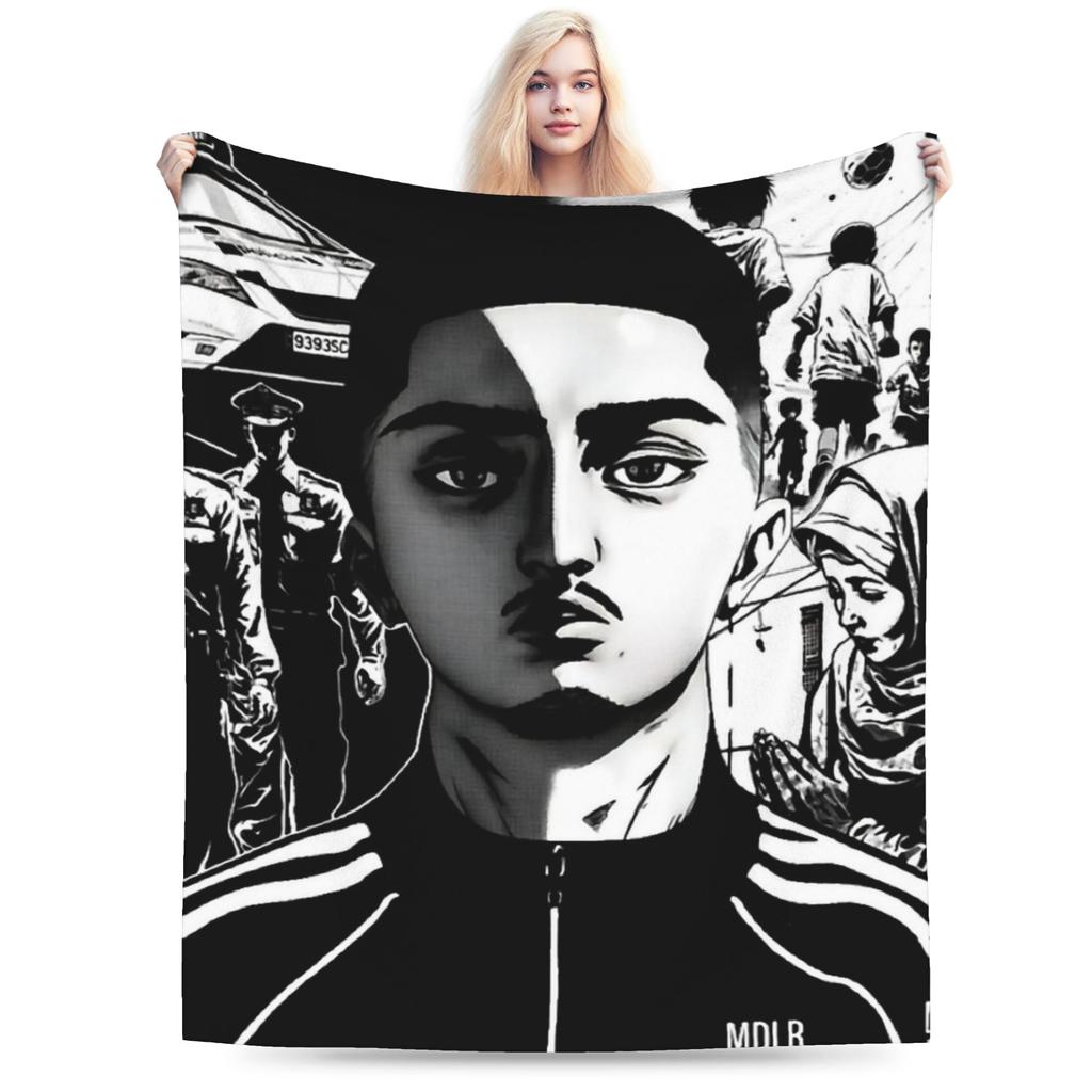 Rapper Morad M.D.L.R Blankets Fleece Summer Breathable Lightweight Thin Throw Blankets for Sofa Car Bedding Throws