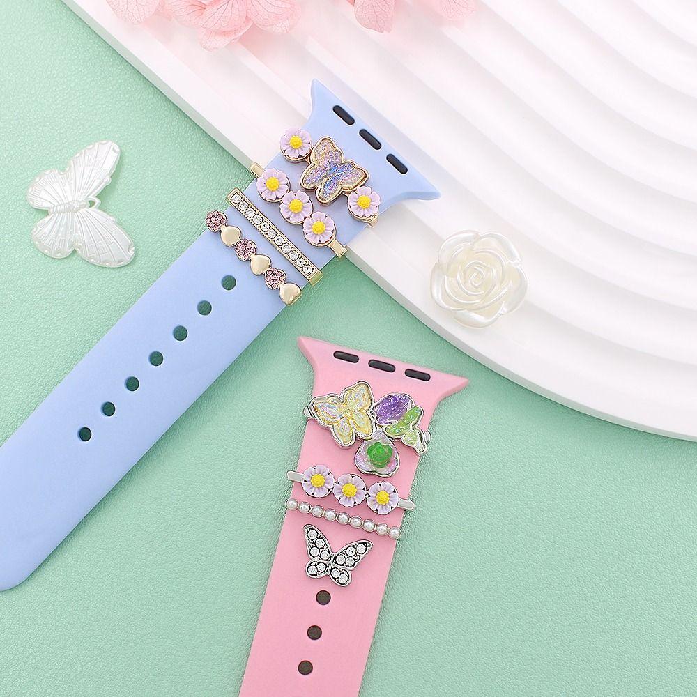 Ювелирный ремешок, декоративное кольцо, ремешок для часов, орнамент, новые металлические подвески для Apple Watch, ремешок для часов