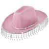 Bachelorette Party Cowboy Hat Nightclub Glittering Hat Western Wide Brim Hat