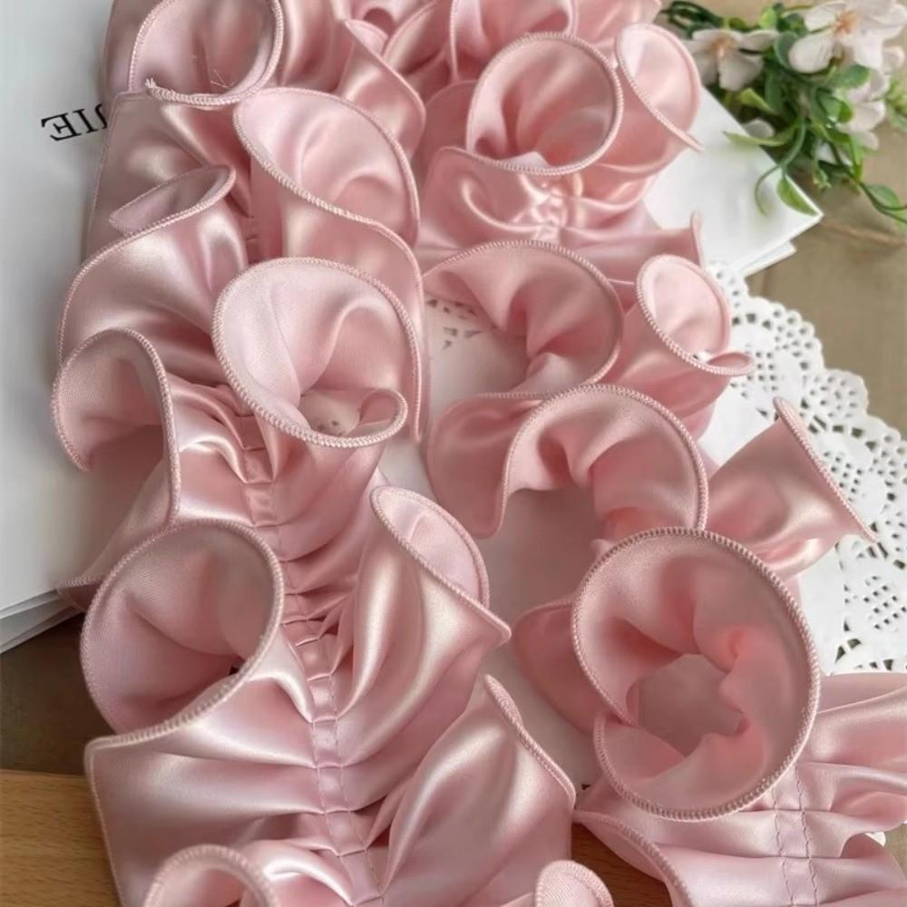 Wavy Frill Satin Ruffle Trim 10cm Wide Fabric Lace Ribbon Wavy Frill Ribbon For Clothing Styling