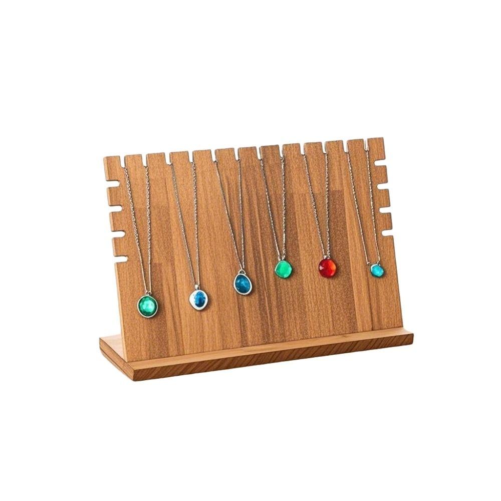 Wood Jewelry Necklace Display Stand Hanging Necklace Jewelry Holder  Gift