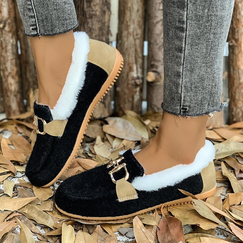 Fashion 2024 New Winter Autumn Women Flats Casual Slip-on Loafers Big Size Comfortable Outdoor Fashion Shoes for Women Zapatos De Mujer