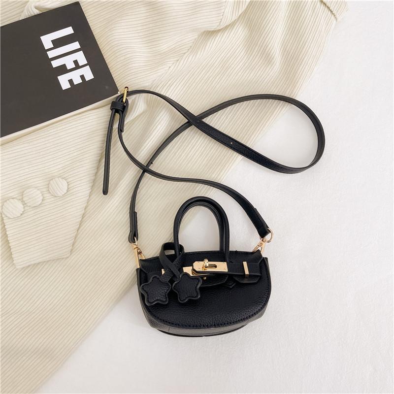 Stylish Mini Crossbody Pu Bag For Kids Chic Princess Coin Purse Accessory