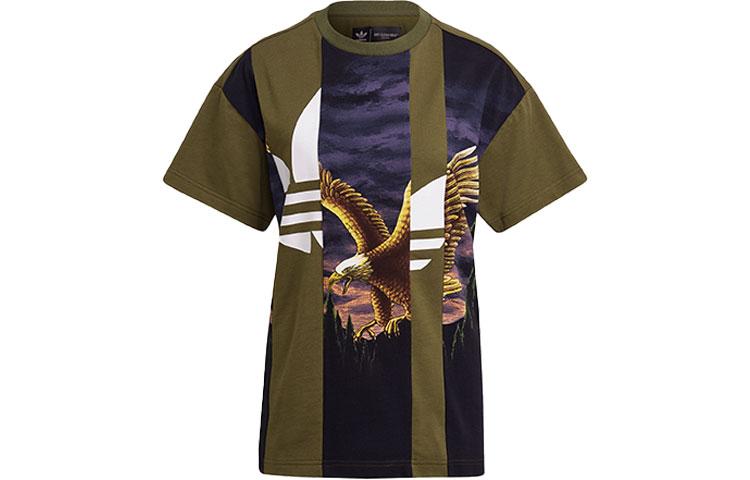 Women's T-Shirt Adidas Originals x Dry Clean Only Drop Shoulder Sleeve T Shirt Women's Green