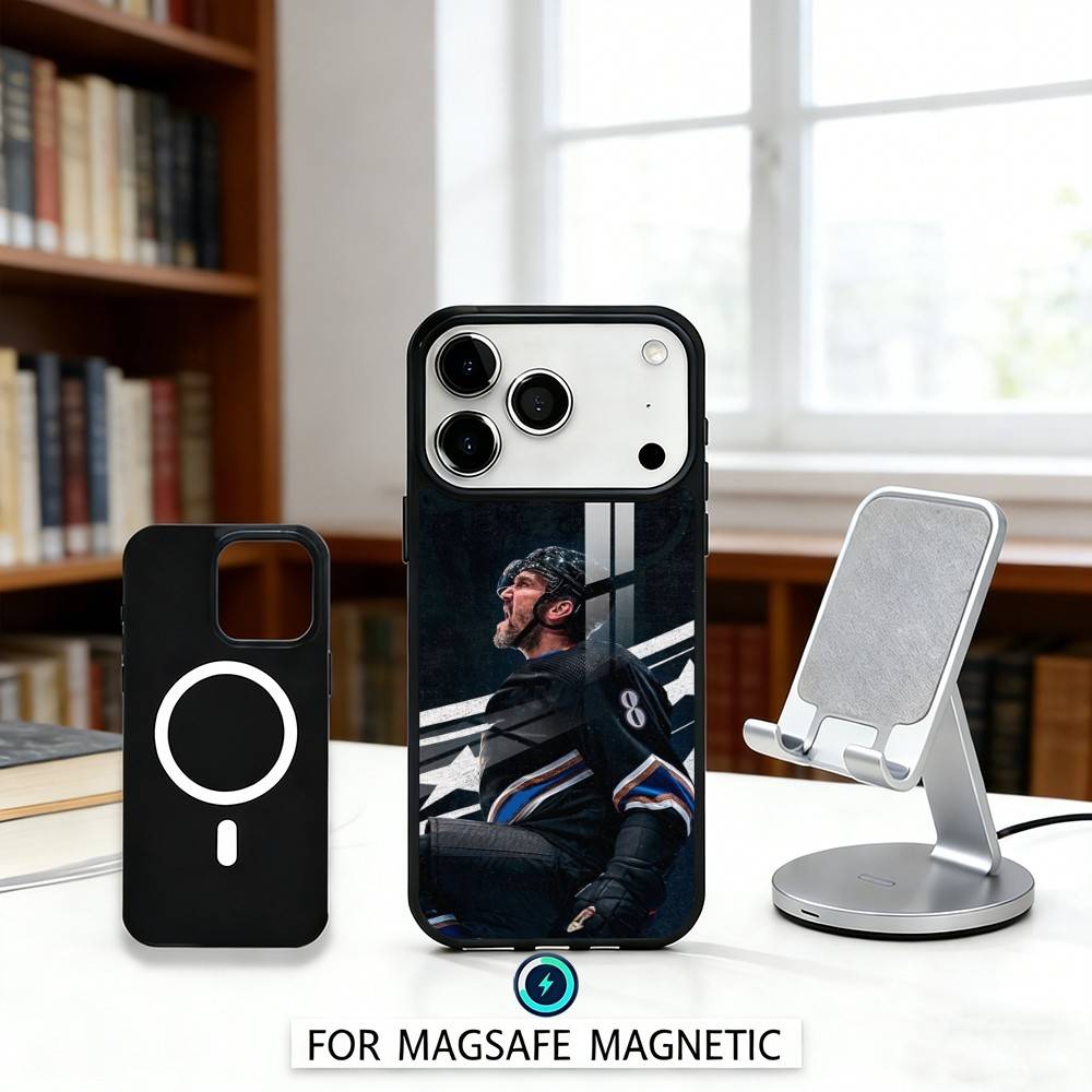 H-Хоккей P-Игрок A-Александр Овечкин Чехол для телефона для iPhone 17,16,15,14,13,12,Pro,Max Для Magsafe Магнитная Беспроводная Зарядка