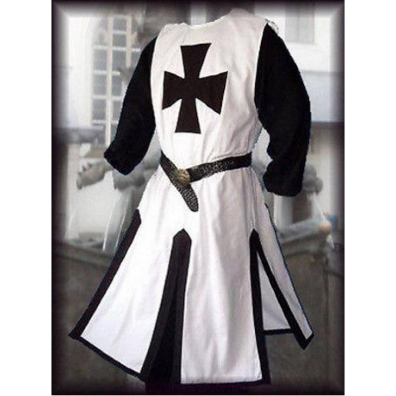 Templar Mens Patchwork Medieval Knights Cosplay Costume